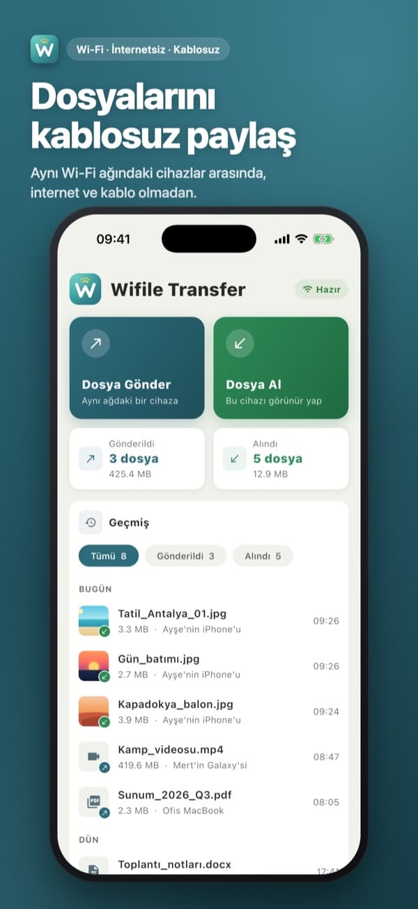 Wifile – Ana sayfa